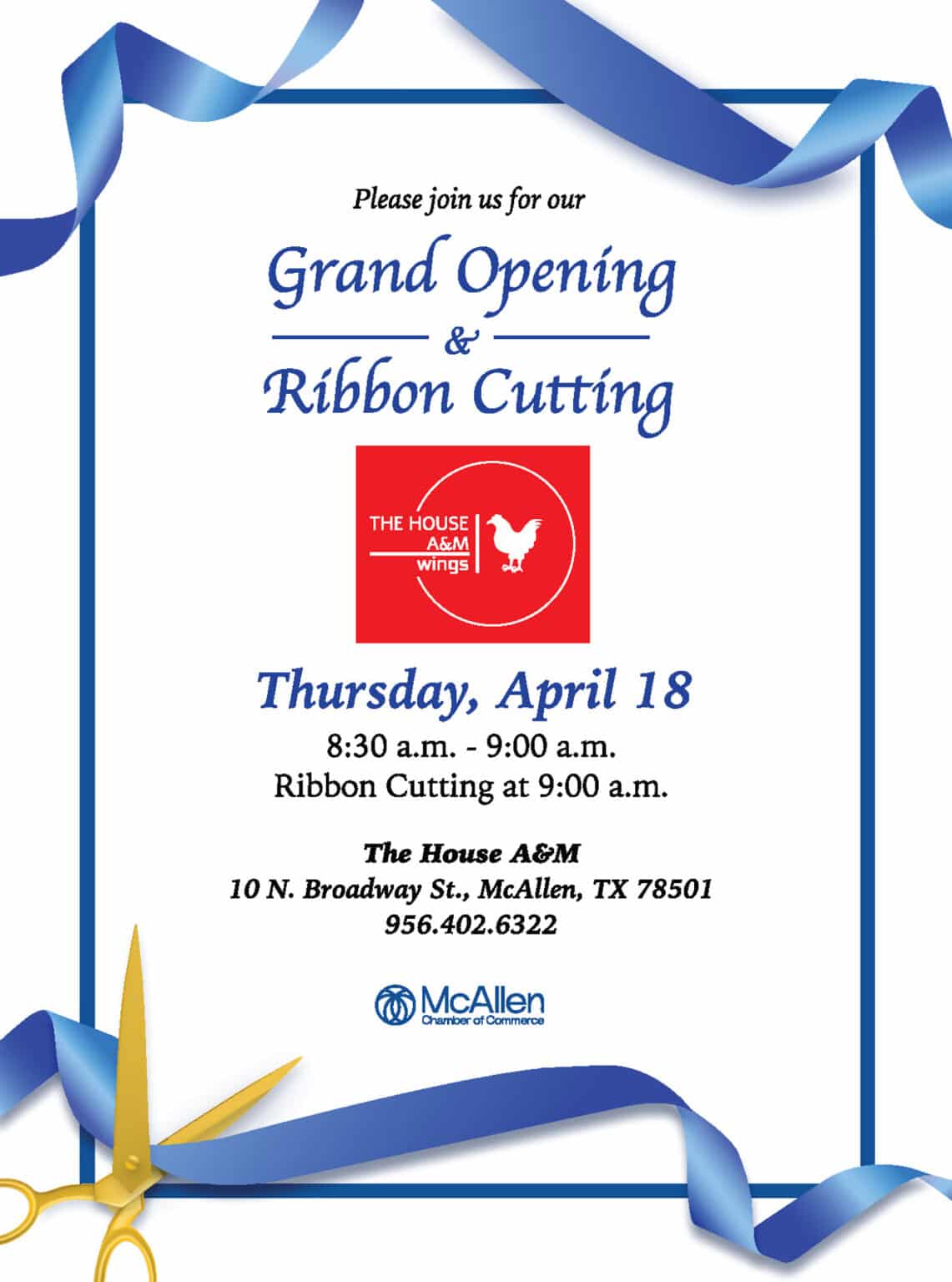 The House A&M Grand Opening & Ribbon Cutting - McAllen Chamber of Commerce