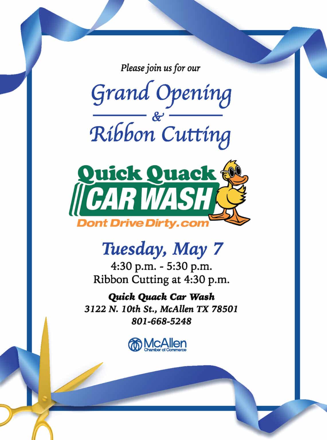 Quick Quack Car Wash Grand Opening & Ribbon Cutting McAllen Chamber